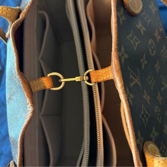 AUTHENTIC LOUIS VUITTON • Large Neverfull Tote & Pochette Patina Monogram Bag • - Picture 13 of 16